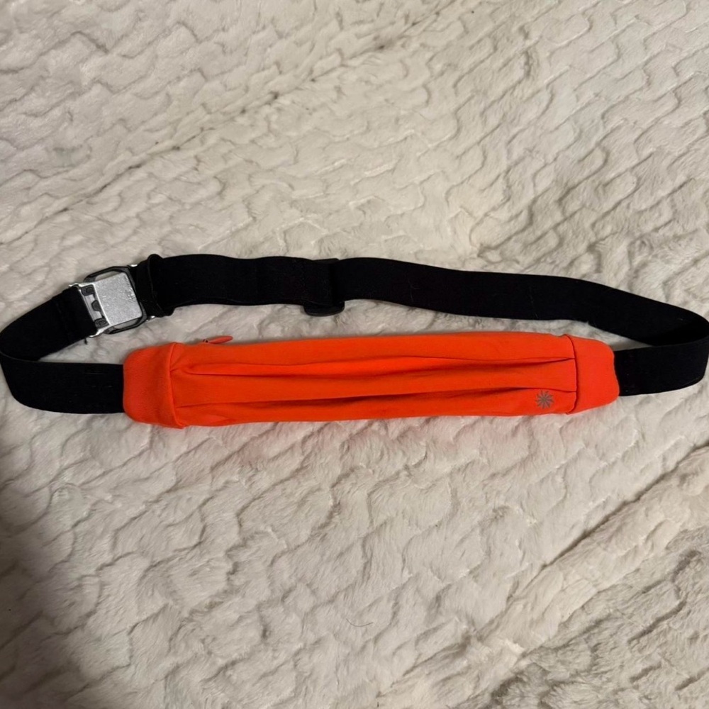 Athleta Orange and Black Running Belt